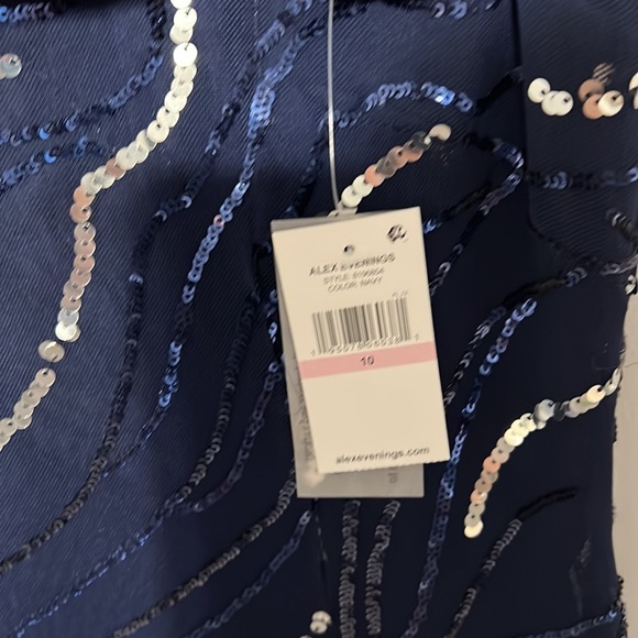 ❗️FINAL❗️ 🆕 ALEX EVENINGS Fit & Flare Sequined Formal Dress 🔴🔴 - Picture 5 of 7